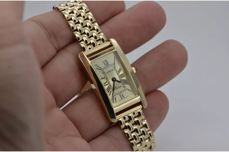 Reloj para hombres de oro Geneve ★ https://zlotychlopak.pl/es/ ★ Pureza de oro 585 333 Precio bajo!