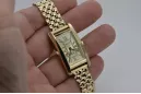 Gold men's watch Geneve ★ zlotychlopak.pl ★ Gold purity 585 333 Low Price!