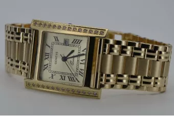 copia del reloj de oro amarillo italiano 14k Geneve mw010y