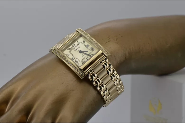 Reloj para hombres de oro Geneve ★ https://zlotychlopak.pl/es/ ★ Pureza de oro 585 333 Precio bajo!