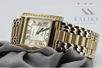 Жовтий 14k gold леді дивитися Geneve mw010ydg&mbw006y-f