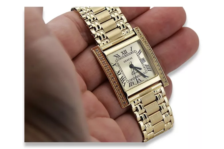 Reloj de oro para hombre Geneve ★ https://zlotychlopak.pl/es/ ★ Pureza del oro 585 333 ¡Precio bajo!