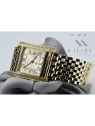 Gold men's watch Geneve ★ zlotychlopak.pl ★ Gold purity 585 333 Low Price!