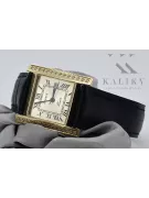 Złoty zegarek męski kwadratowy 14k 585 Geneve mw010ydg