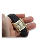 Amarillo 14k 585 oro cuadrado hombre reloj Geneve mw010ydg