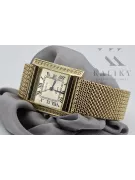 Gold men's watch Geneve ★ zlotychlopak.pl ★ Gold purity 585 333 Low Price!