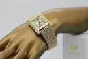 Gold men's watch Geneve ★ zlotychlopak.pl ★ Gold purity 585 333 Low Price!