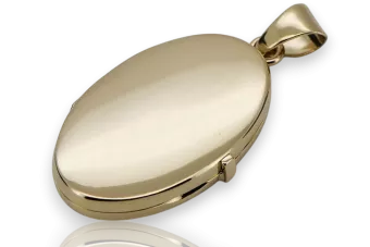 Gelb 14k gold schöne oval Anhänger für Bildkasten cpn035y