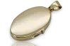 Yellow 14k gold beautiful oval pendant for picture box cpn035y