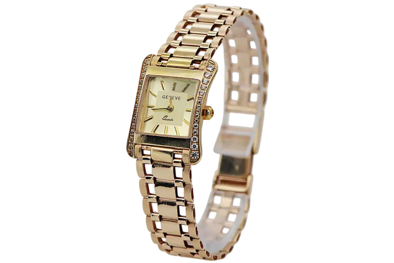 Gold ladies watch ★ zlotychlopak.pl ★ Gold purity 585 333 Low price!