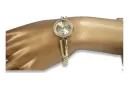 Galben 14k aur doamna rotund Geneva ceas lw075ydy