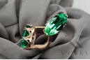 Estilo vintage Anillo Esmeralda Original Vintage 14K Rose Gold vec021r