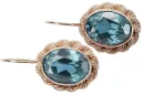 Žiedas Aquamarine Original Vintage 14K Rose Gold Vintage stiliaus vec007r