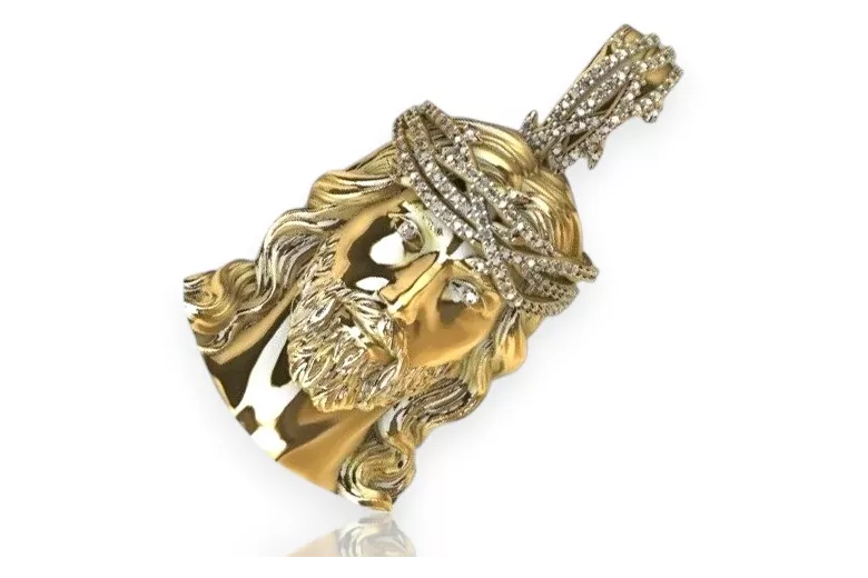 Pendentif icône médaillon Jezus ★ https://zlotychlopak.pl/fr/ ★ Or 585 333 prix bas