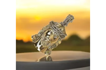 Colgante con icono de medallón de Jesús ★ https://zlotychlopak.pl/es/ ★ Oro 585 333 precio bajo