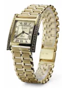 Gold men's watch Geneve ★ zlotychlopak.pl ★ Gold purity 585 333 Low Price!