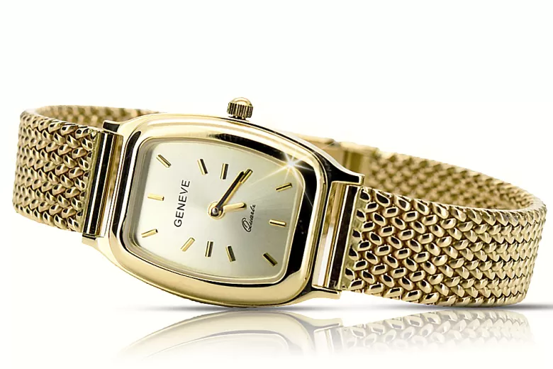 Reloj para hombres de oro Geneve ★ https://zlotychlopak.pl/es/ ★ Pureza de oro 585 333 Precio bajo!