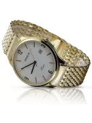 Gold men's watch Geneve ★ zlotychlopak.pl ★ Gold purity 585 333 Low Price!