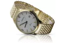 Gold men's watch Geneve ★ zlotychlopak.pl ★ Gold purity 585 333 Low Price!