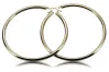 Yellow Italian 14k 585 gold circle hoop earrings ceh006y