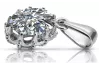 Vintage rose 14k 585 gold setting pendant vpc008