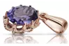 Alexandrite Original Vintage 14K Rose Gold Pendant Vintage craft vpc008r