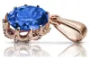 Pendant Sapphire Original Vintage 14K Rose Gold Vintage style vpc008r