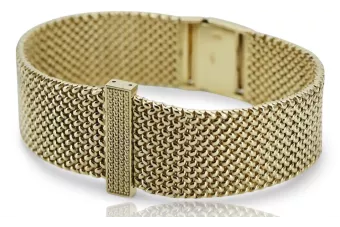 Pulsera de oro para dama para hombre, estilo reloj italiano 14k 585 coth002y&mbw014y