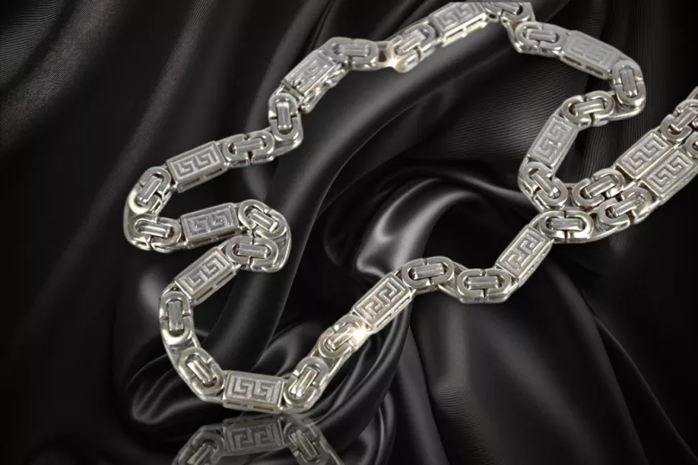 russian gold chain in pink gold