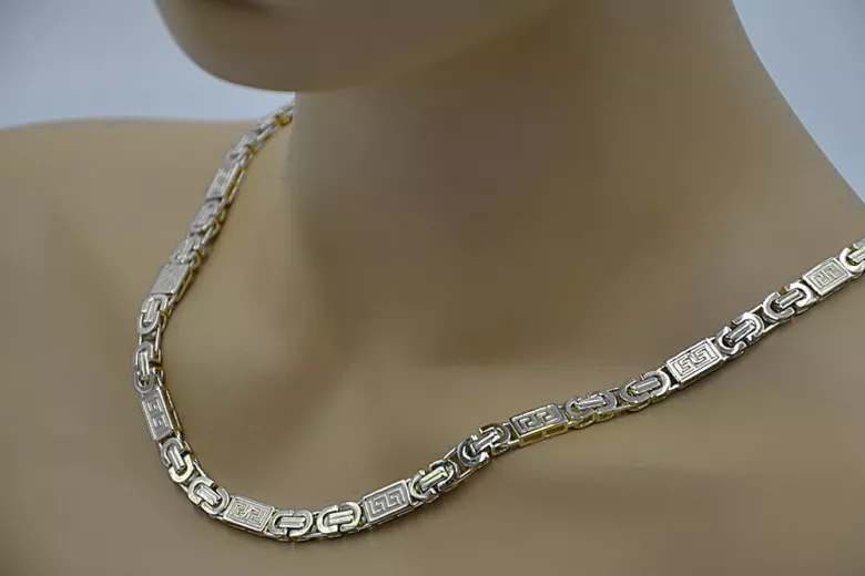 russian gold chain in pink gold