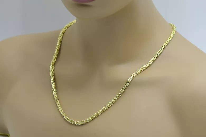 Yellow rose gold chain ★ russiangold.com ★ Gold 585 333 Low price