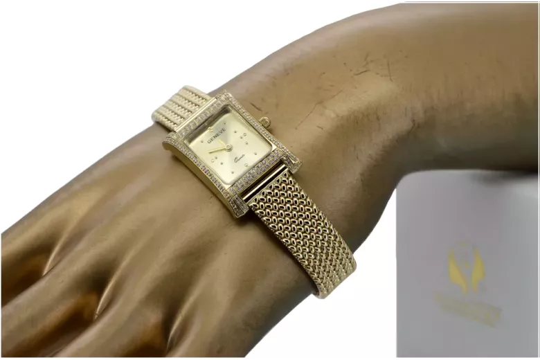 Reloj para hombres de oro Geneve ★ https://zlotychlopak.pl/es/ ★ Pureza de oro 585 333 Precio bajo!