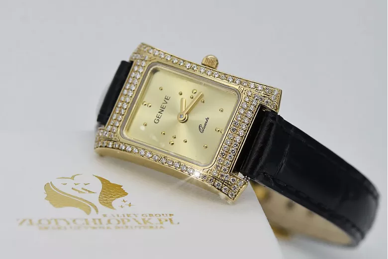 Gold Ladies watch ★ https://zlotychlopak.pl/fr/ ★ Pureté d'or 585 333 Low price!