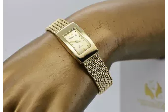 Goldene Herrenuhr Geneve ★ zlotychlopak.pl ★ Gold Reinheit 585 333 Niedriger Preis!