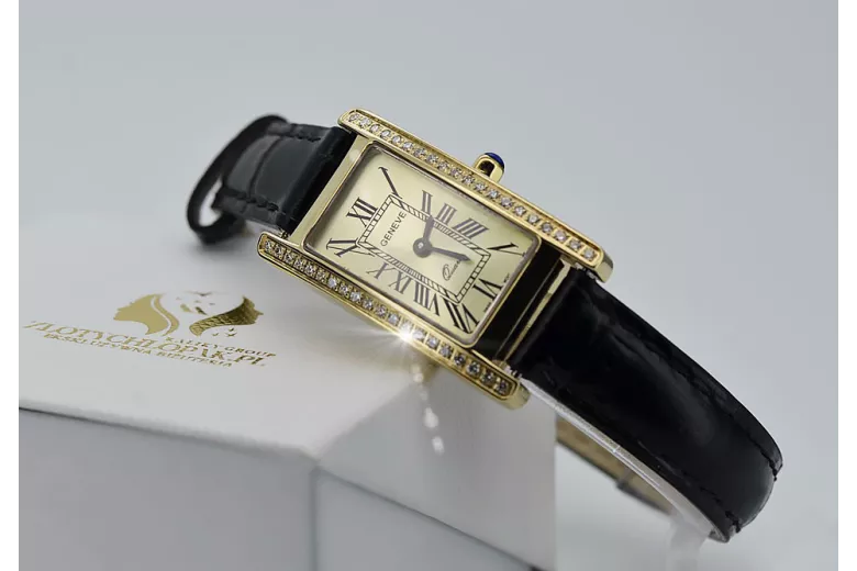 Gold ladies watch ★ zlotychlopak.pl ★ Gold purity 585 333 Low price!