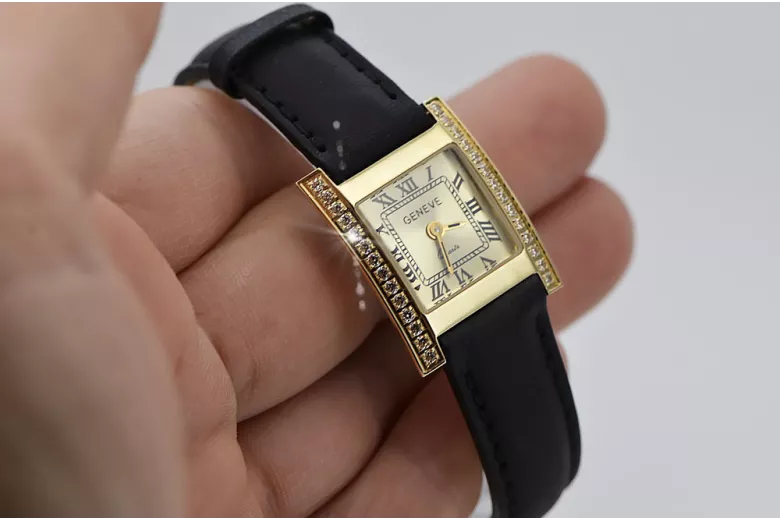 Reloj para hombres de oro Geneve ★ https://zlotychlopak.pl/es/ ★ Pureza de oro 585 333 Precio bajo!