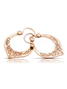 Cercei Vintage Gipsy din aur de 14k, roz roz, 585, ven176