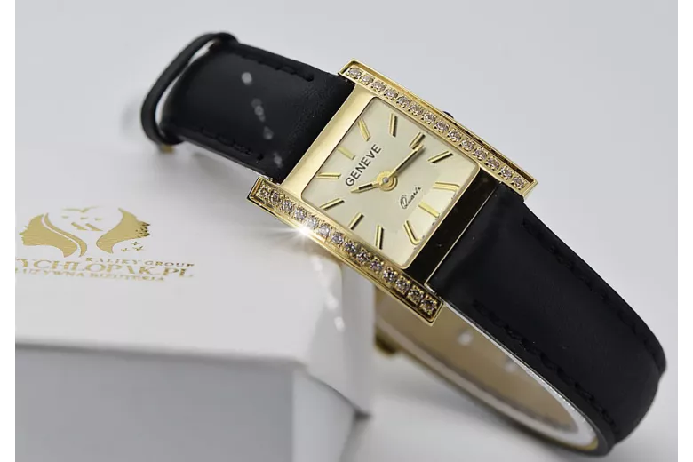 Reloj para hombres de oro Geneve ★ https://zlotychlopak.pl/es/ ★ Pureza de oro 585 333 Precio bajo!