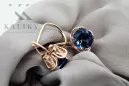 Sapphire Original Vintage 14K Rose Gold Earrings Vintage craft vec029r