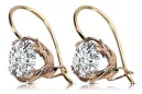 Cercei stil vintage Zircon Original Vintage 14K Rose Gold vec029r