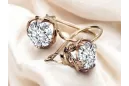 Pendientes Estilo vintage Zircon Original Vintage 14K Rose Gold vec029r