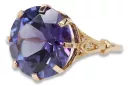 Sovietic rus a crescut 14k 585 aur Alexandrite Ruby Emerald Safir Zircon inel vrc073