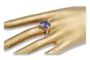 Russe soviétique rose 14k 585 or Alexandrite Rubis Émeraude Saphir Zircon bague vrc073