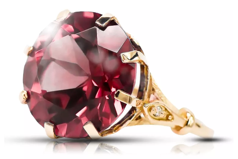 Ruby оригінальний старовинний 14K rose gold ring старовинне jwlery vrc073