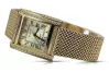 Yellow 14k gold men's watch Geneve wristwatch mw010ydg&mbw014y