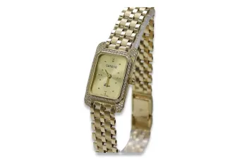 Goldene Herrenuhr Geneve ★ zlotychlopak.pl ★ Gold Reinheit 585 333 Niedriger Preis!