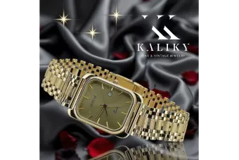 Gold men's watch Geneve ★ zlotychlopak.pl ★ Gold purity 585 333 Low Price!