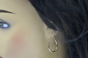 Vintage růžové zlaté náušnice kinky 14k 585 ussr ven021