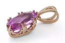 Anhänger Vintage-Stil Amethyst Original Vintage 14 K Roségold vpc019r