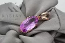 Colgante estilo Vintage Amethyst Original Vintage 14K Rose Oro vpc019r